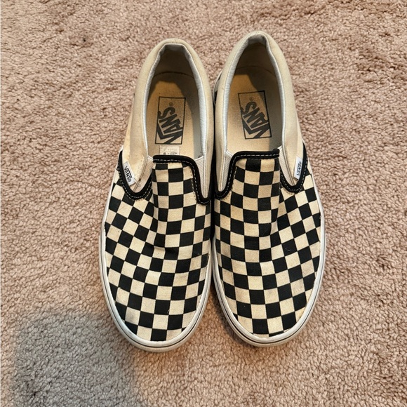 Vans Black and White Checkerboard Slip-Ons - Picture 7 of 7